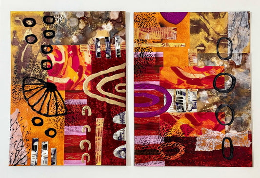 "Desde mi balcón" - Collages abstractos originales - Pm_Art