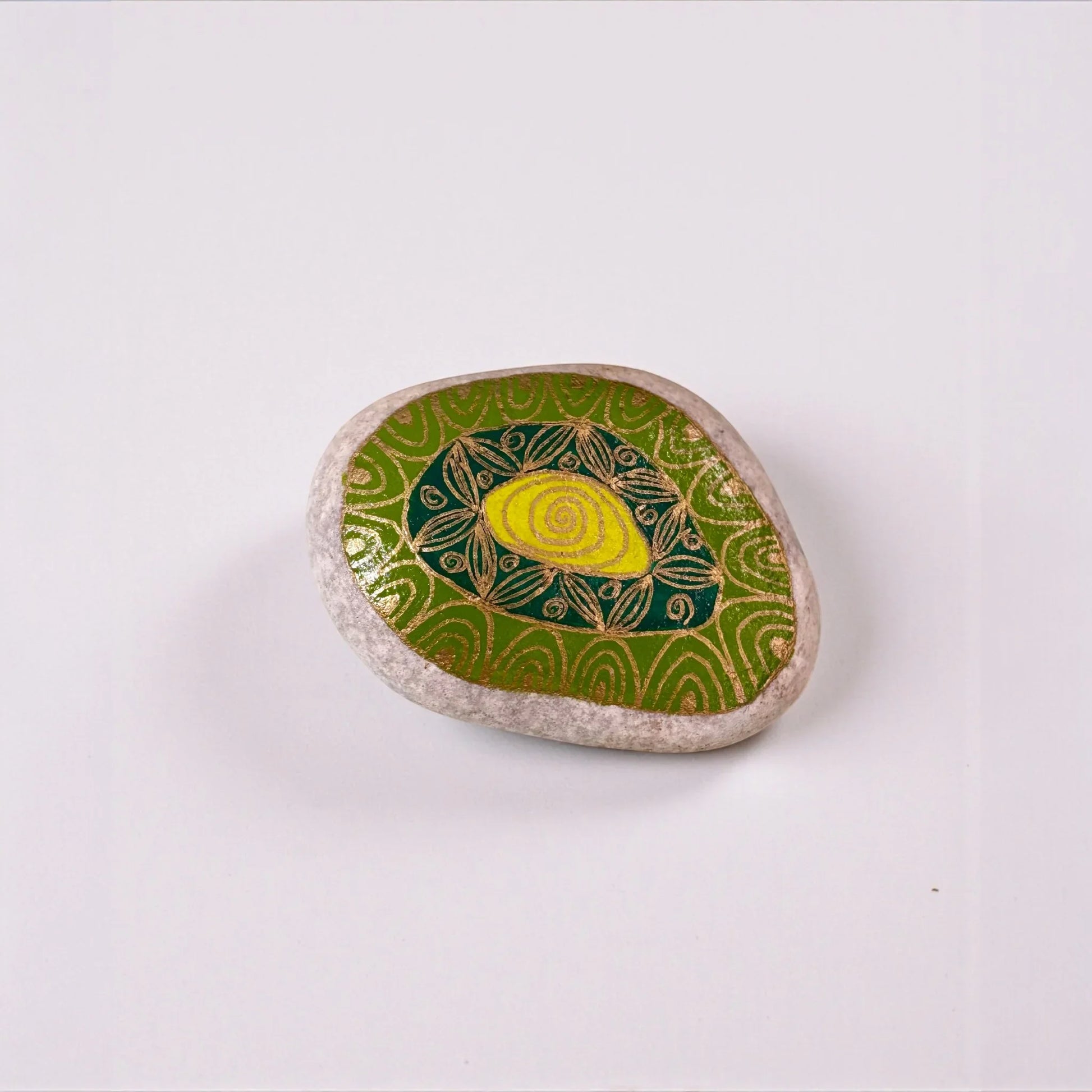 Piedra decorativa pintada a mano - Pm_Art