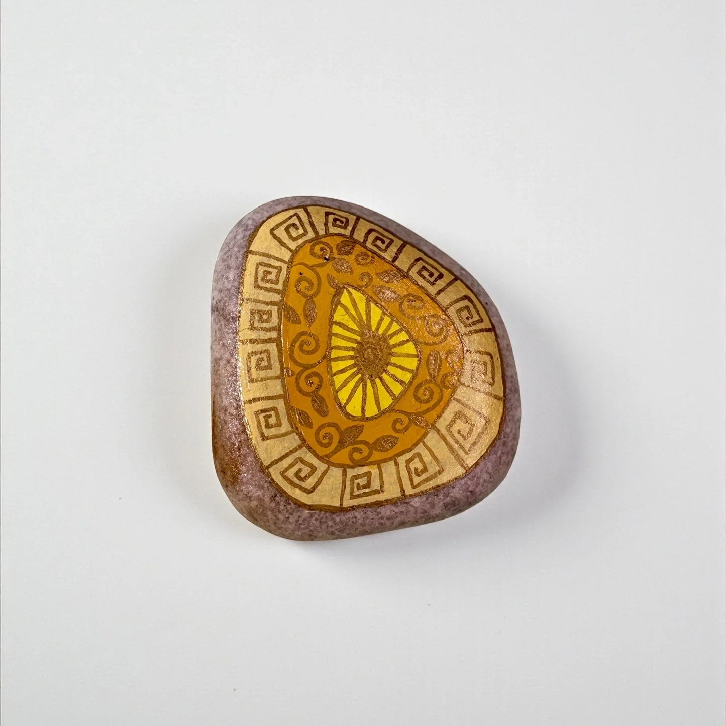 Piedra decorativa pintada a mano - Pm_Art