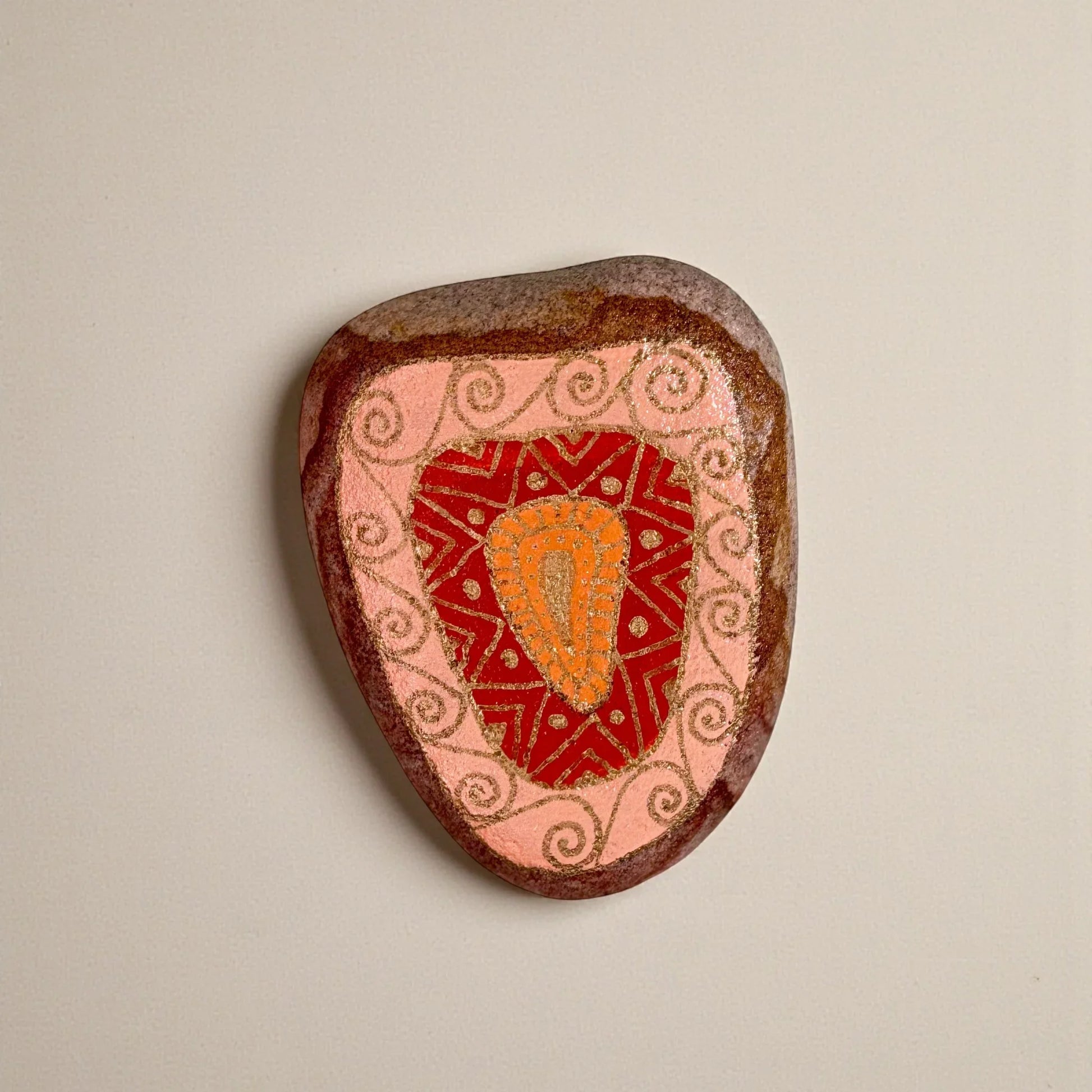 Piedra decorativa pintada a mano - Pm_Art