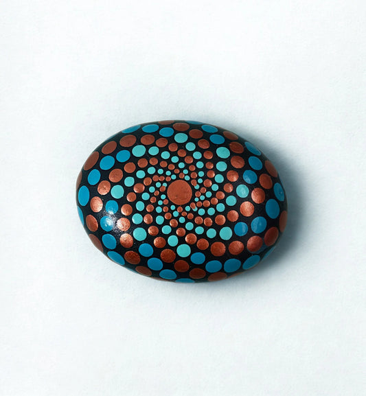 Piedra decorativa pintada a mano - Pm_Art