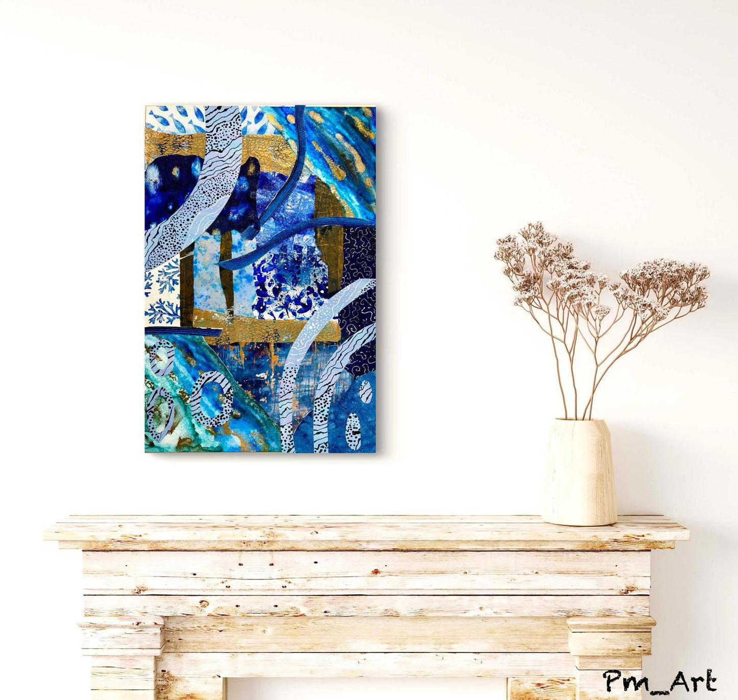 "La hora silenciosa" - Collage abstracto original - Pm_Art