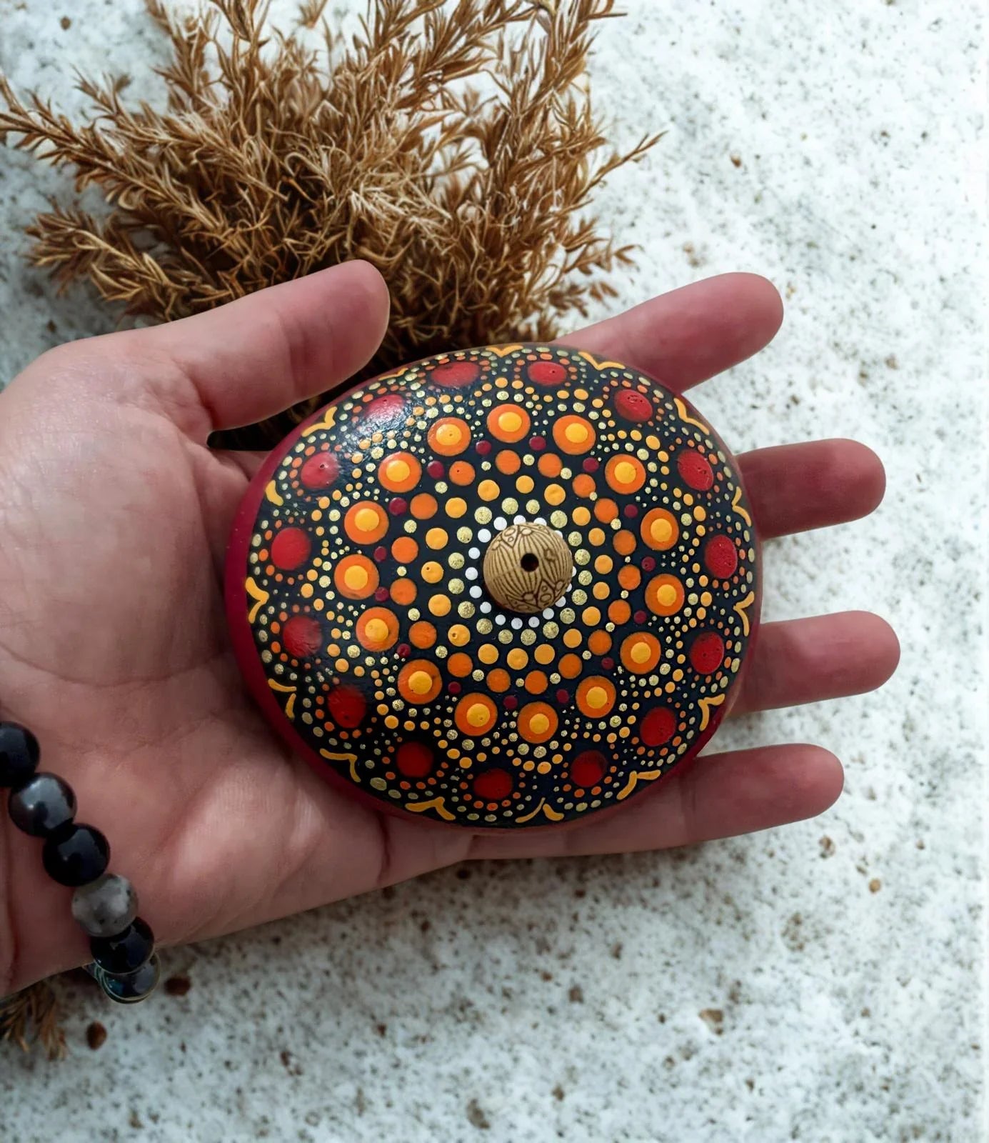 Piedra porta inciensos - Pm_Art