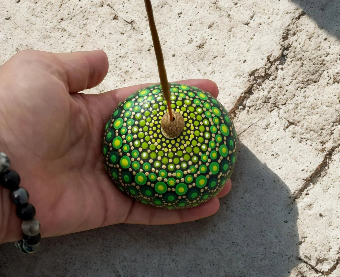 Piedra porta inciensos - Pm_Art